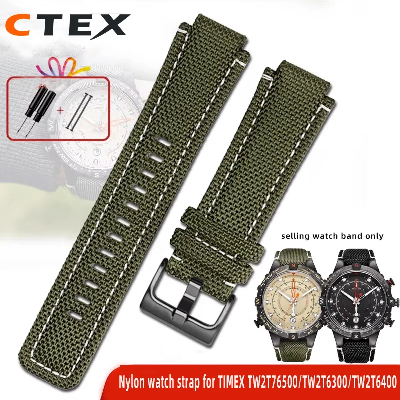 For TIMEX Tidal T2N721 T2N720 T2n739 TW2T76300 TW2T76500 Sport Canvas Watch Strap man Nylon Bracelet sweatproof soft Watchband