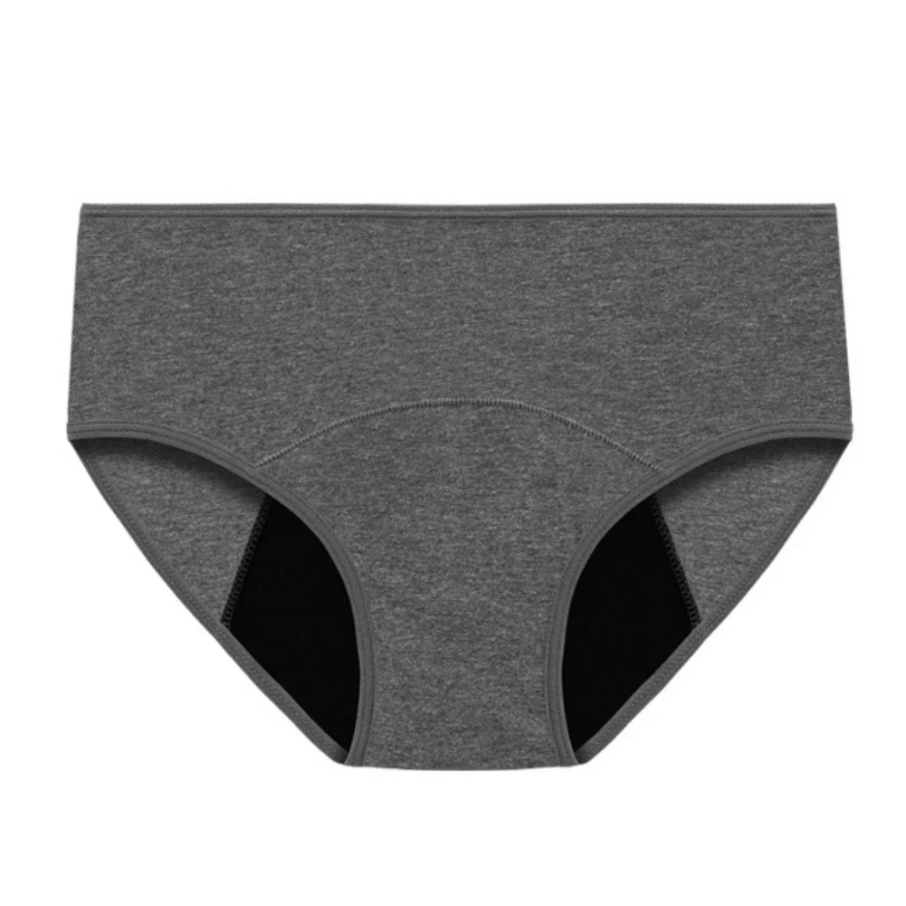 Solid Color Cotton Underpants Young Girls Physiological Underwear  Seamless Briefs Menstrual Panties  Kids Clothing 8-16Years