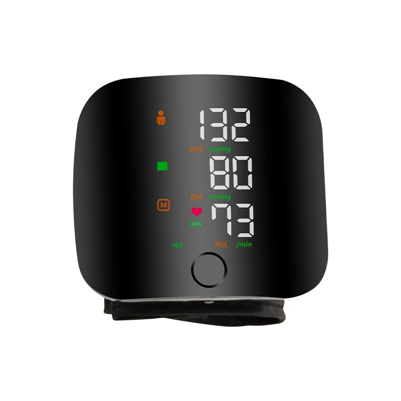 LED large screen wrist sphygmomanometer USB multifunctional elderly blood pressure and heart rate monitor digital sphygmomanomet