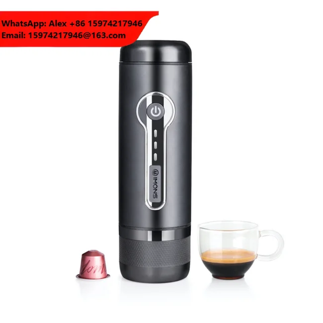 Portable Mini Electric Espresso Handheld Coffee Maker With Battery & Brew System For Home Car Hotel & RV Use
