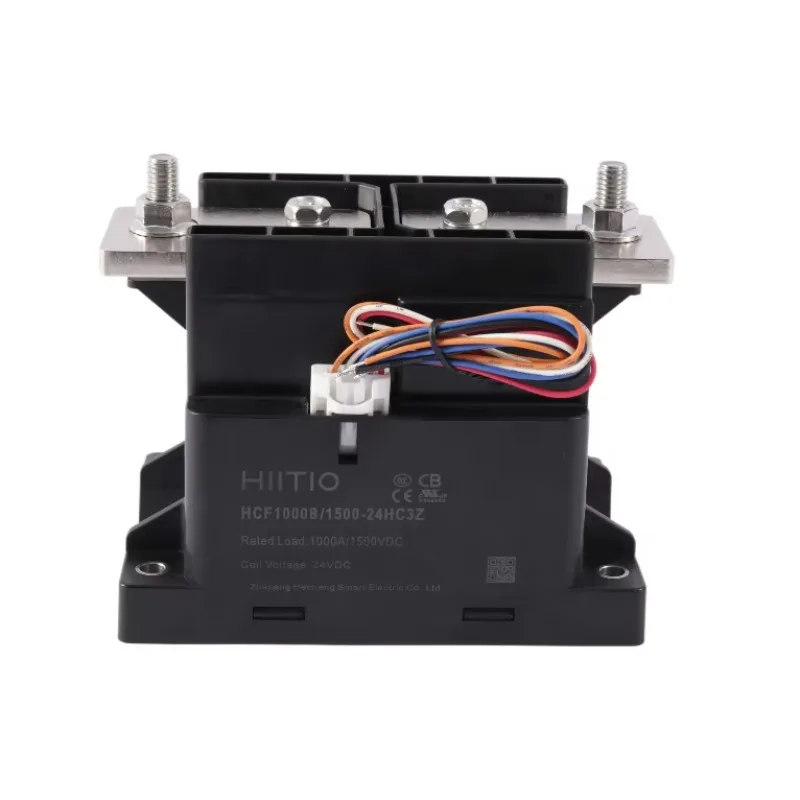 

HIITIO Latest 1000A Ceramic Sealing High Voltage DC Contactor, Double Coil Design with Economizer, 1000V/1500V