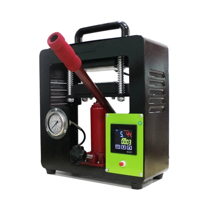 7ton Hydraulic Rosin Heat Press AP2047 with 2.4"x4.7" Dual Heating Plate and Pressure Gauge Portable Oil Wax Extracting Tool