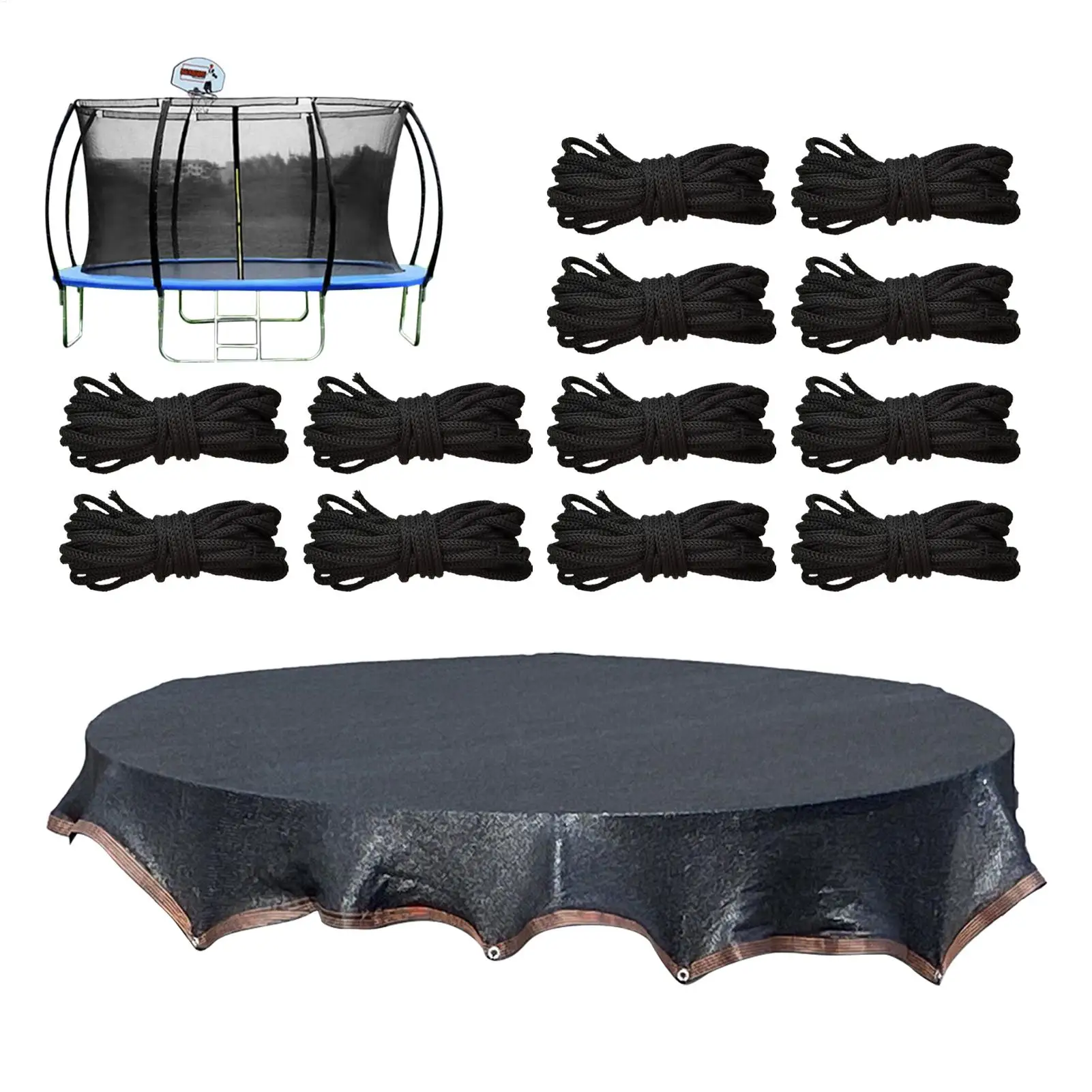 

Trampoline Shade Trampoline Shade Cloth UV Protection Net Weather Resistant Design Mesh Tarp Outdoor Sports Accessories For Lawn