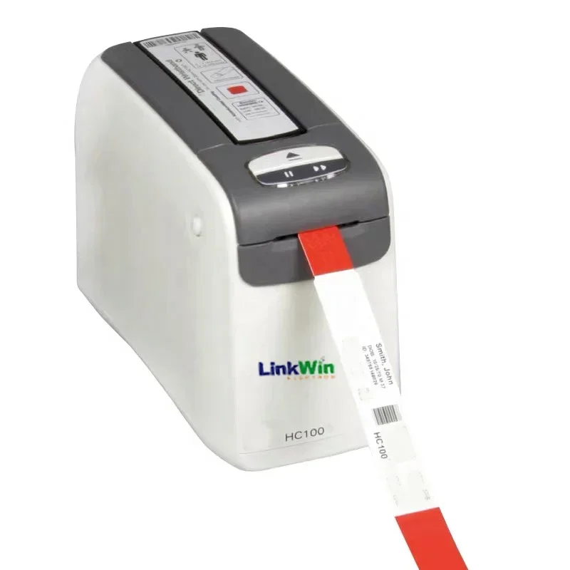 Linkwin-09 Printer For Zebra HC100/ZD510 thermal printer 300dpi Direct Wristband printing solution Healthcare