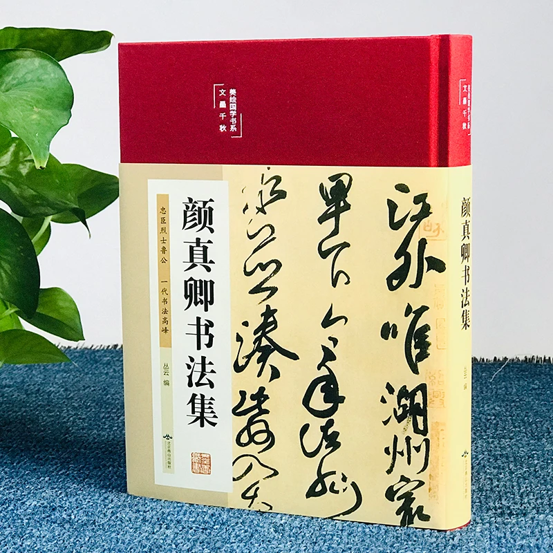 Yan Zhenqing's Calligraphy Collection: Hardbound Colored Images, Classical Chinese Calligraphy, Realistic Calligraphy, Regular C