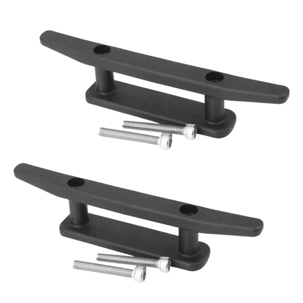 

2Pcs Mooring Anchor Deck Cleat Durable Aluminum Marine Accessories Kayak Boat Canoe Mount Cleats Splint Sturdy Easy Install