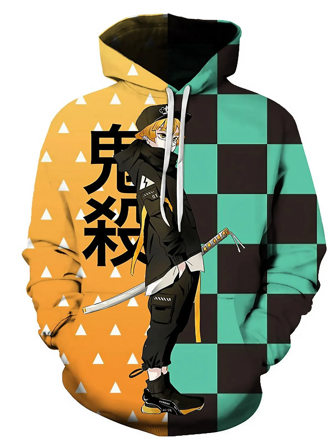 

New Hoodie style Harajuku 3D anime print hooded sweatshirt men and women fashion casual shirt hooded sweatshirt