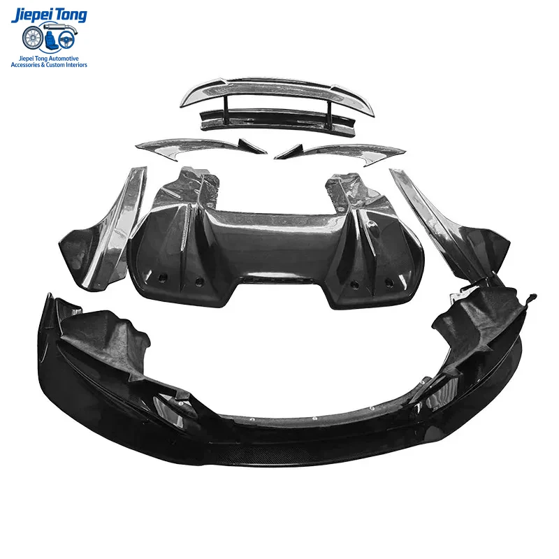 Ultra-Light FOR McLaren MP4-12C Precision-Cut Body Kit Dry Carbon Fiber Front Lip Rear Spoiler Side Skirt Tail