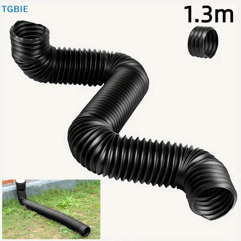 [TL]【TL】1.3M Expandable Flexible Downspout Extension Pipe Adjustable Rainwater Drainage Solution For Home Exterior