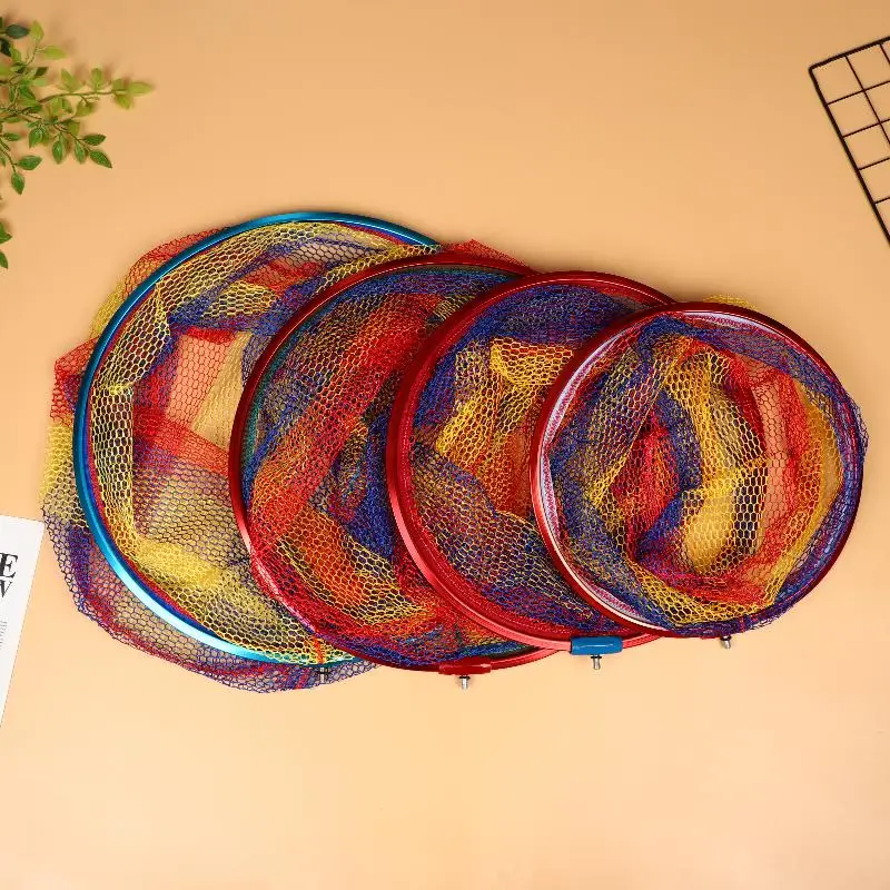Aluminum Alloy Fishing Nets Head Fishing Scoop Colorful Fishing Hand Net Durable Ultralight Landing Net Fishing Tolls - view 4