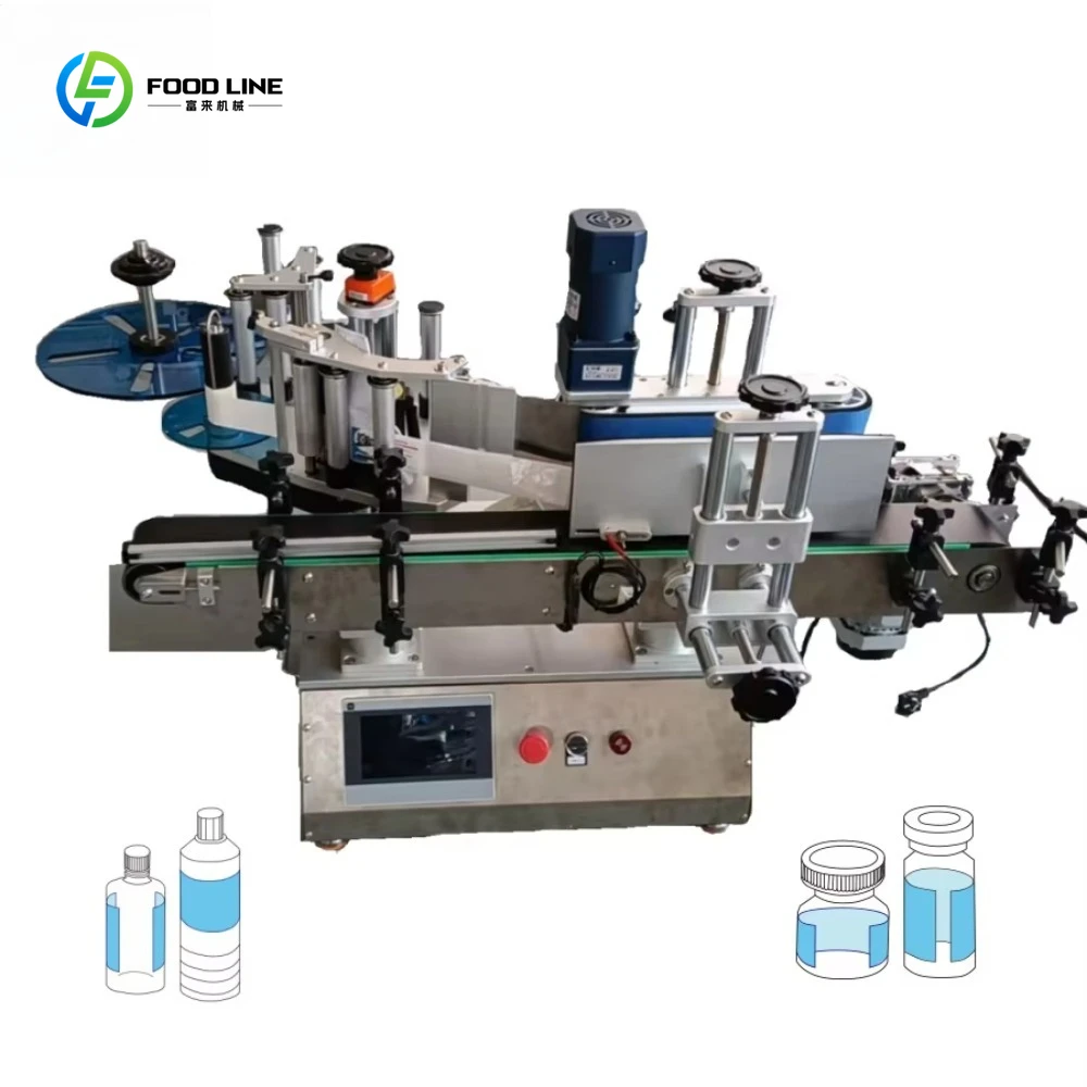 Desktop Automatic Sticker Round Plastic Glass Bottle Labeling Bottle Machine for Bottle customized