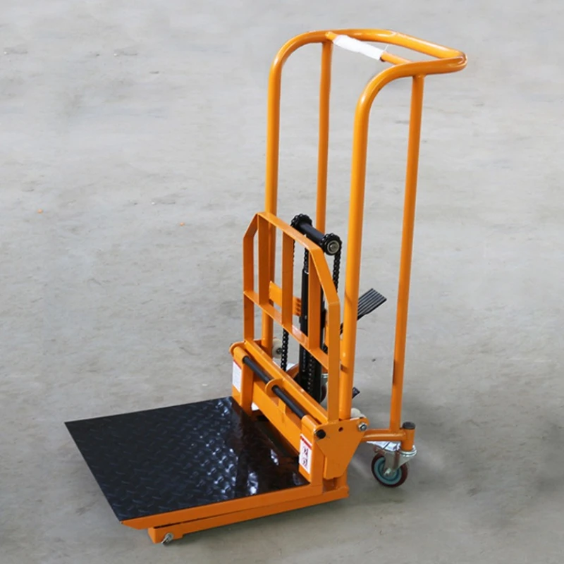 Hydraulic forklift, unloading artifact, small forklift, manual, small, light, household, lift truck, micro, lift truck