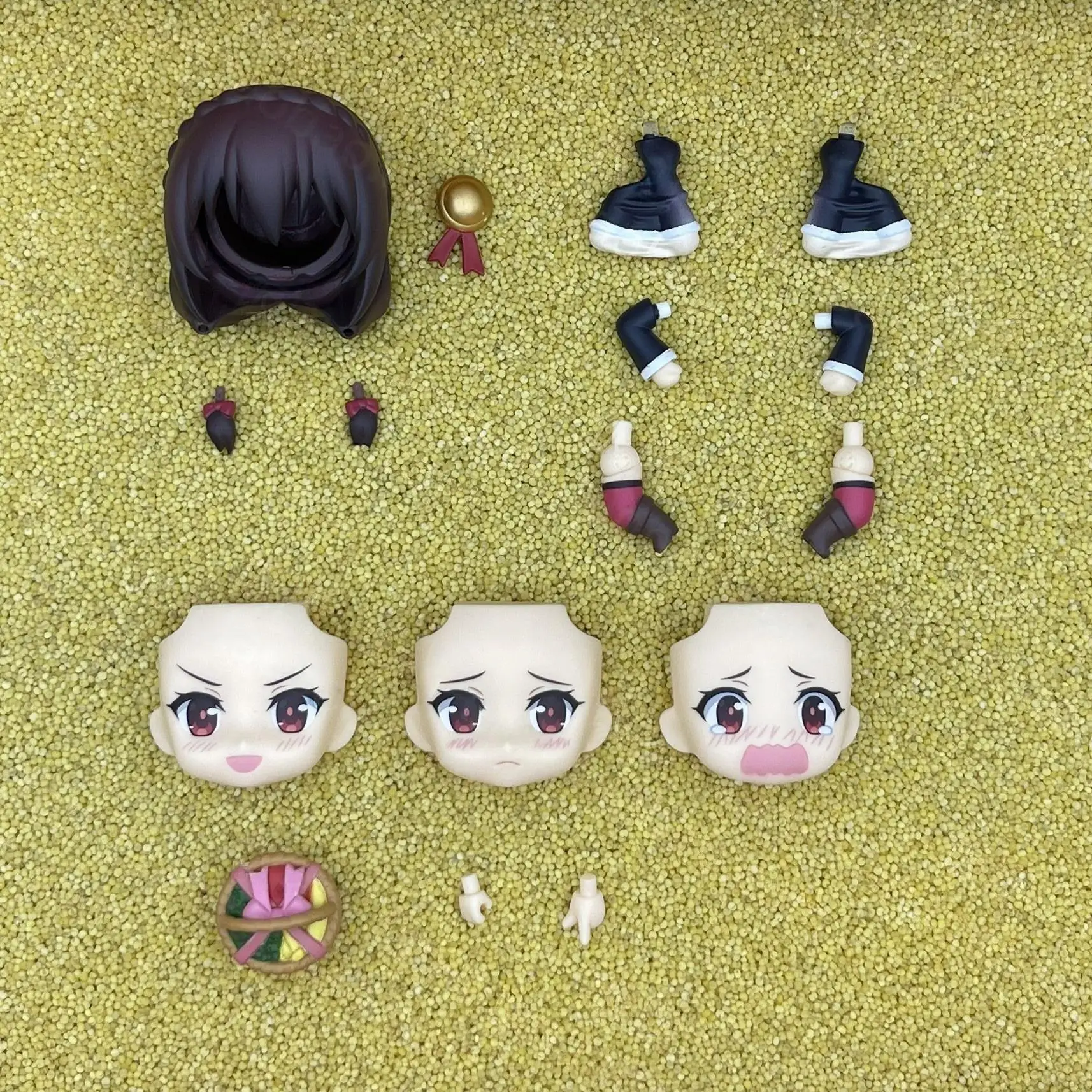 

yunyun GSC Clay Man Face doll face hair doll accessories