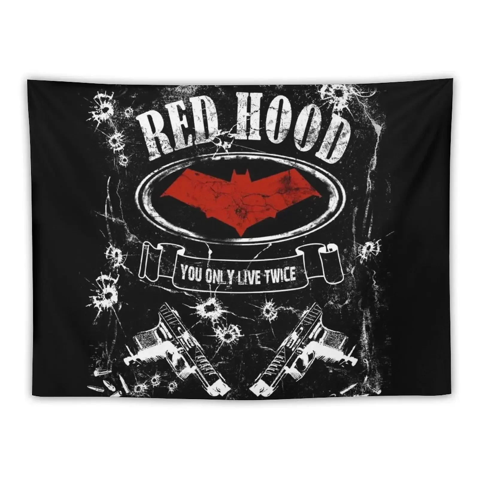 Red Hood - label whiskey style Tapestry Wall Decor Hanging Wallpaper Home Decoration Wall Deco Tapestry