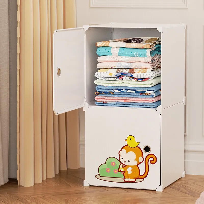 @9Plastic Cabinet Wardrobe Modern Display Open Living Room Partitions Clothes Bedroom Wardrobe Storage Muebles Trendy Furniture