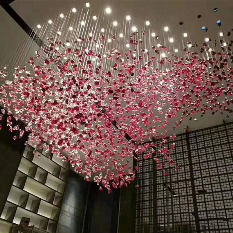 Modern Hanging Lights Hotel Lobby Chandelier Indoor Living Room Pendant Modern Chandelier Ceiling Hanging Lamp.