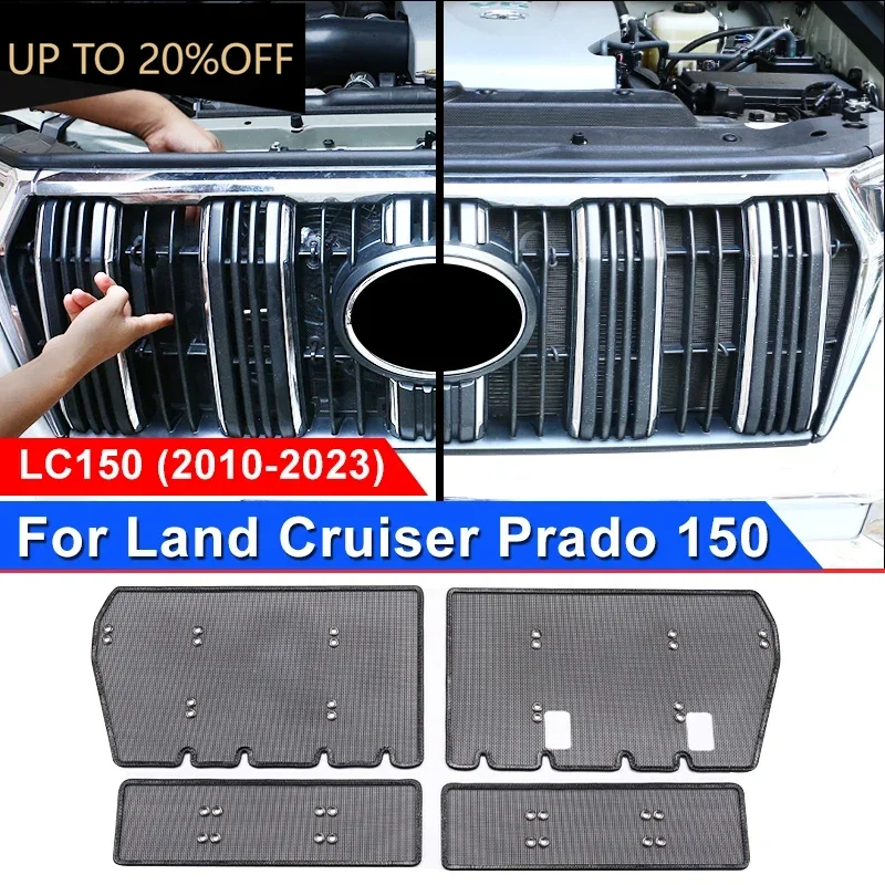 

2010-2023 для Toyota Land Cruiser Prado 150, резервуар для воды, противомоскитная песчаная решетка, решетка LC150, аксессуары для внешней модификации