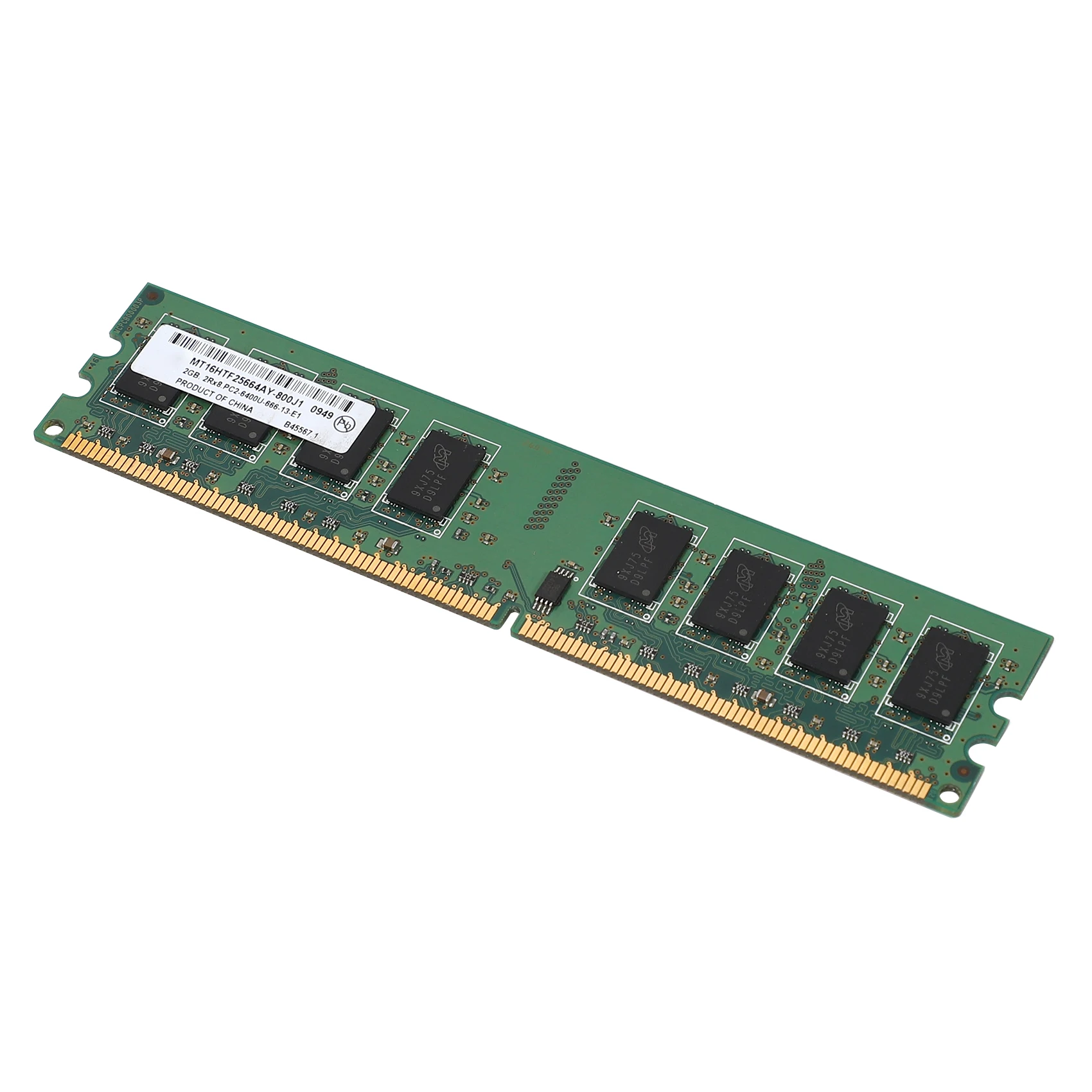 2GB Desktop DDR2 RAM Geheugen 800MHz 2RX8 DIMM PC2-6400U Hoge Prestaties voor Intel AMD Moederbord Rijk