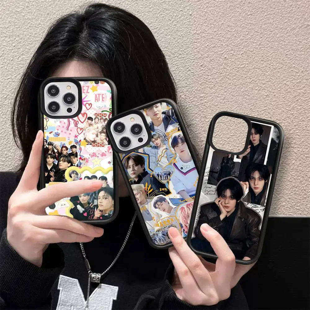 

Popular Singer Hot A-ateez KPOP PC+TPU Phone Case For IPhone 17 16 15 14 PRO MAX 11 12 13 PLUS MINI Cover