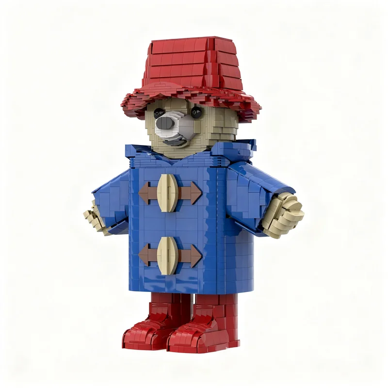 3141pcs MOC Paddington Bear Gear Plush Toys Model Building Blocks Architecture Toy Christmas Gifts Creative DIY Kids Assemble