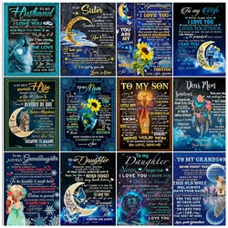 Yumeart DIY 5D Diamond Embroidery Text Love Butterfly Rhinestone Pictures Diamond Painting 5D Landscape Mosaic Children's Gifts