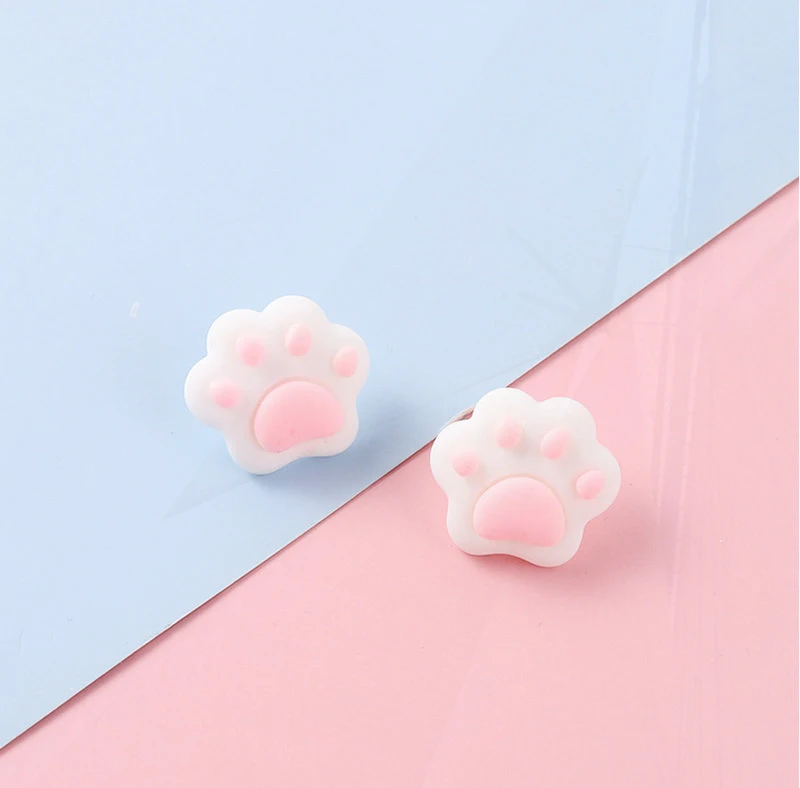 Épinglettes d'empreinte de chiot, bijoux d'animaux, cadeau pour amoureux des animaux de compagnie, épingles de patte de chien, épingles en plastique et argile, encre de chat et chaton