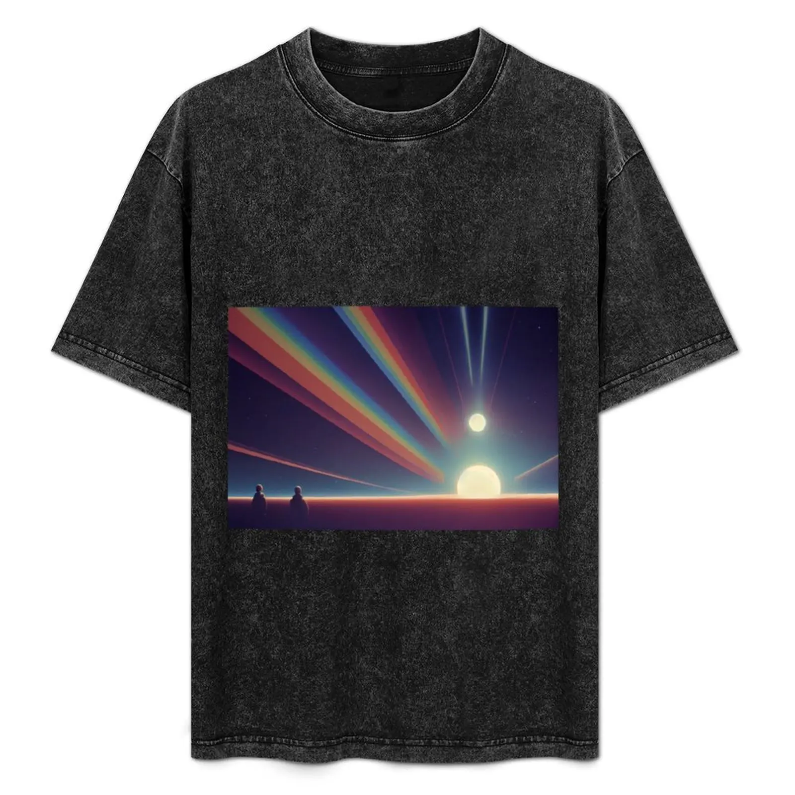 2001: Space Odyssey Inspired Photo T-Shirt Casual Daily Wear Short Sleeve Top