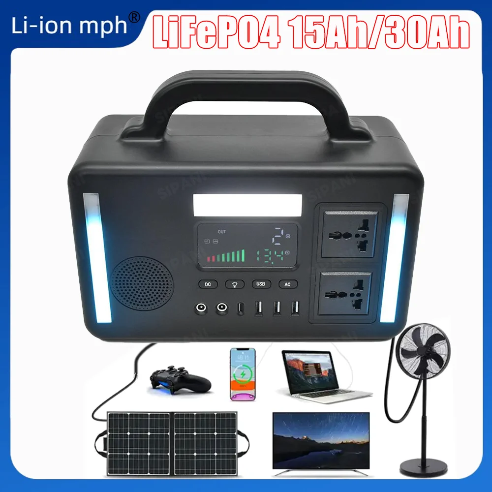 

12.8V 30Ah 384wh LiFePO4 Deep Cycle Battery for Solar,Camping CPAP, Power Wheels, Lighting, Off-Grid Applications Built-in BMS