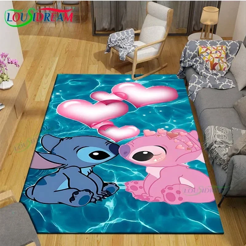 

Hot Stitch Disney Cartoon Carpet Outdoor Rug Area Rug Non-slip Carpet Bedroom Decor Carpet for Kids Luxury Birthday Gift