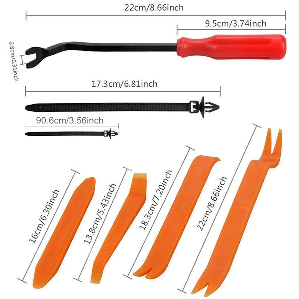 650 قطعة سيارة التجنيب السيارات السحابات دفع تقليم مقاطع بلاستيكية دبوس برشام الوفير كيت #4