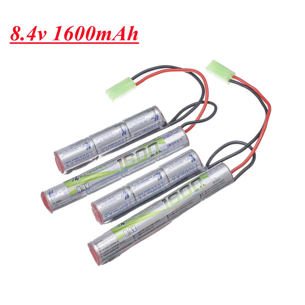 7S 2/3A 8.4v 1600mAh Butterfly NunChuck NIMH Battery For Airsoft Guns M110, SR25, M249, G3 8.4v Rechargeable Batteries Pack