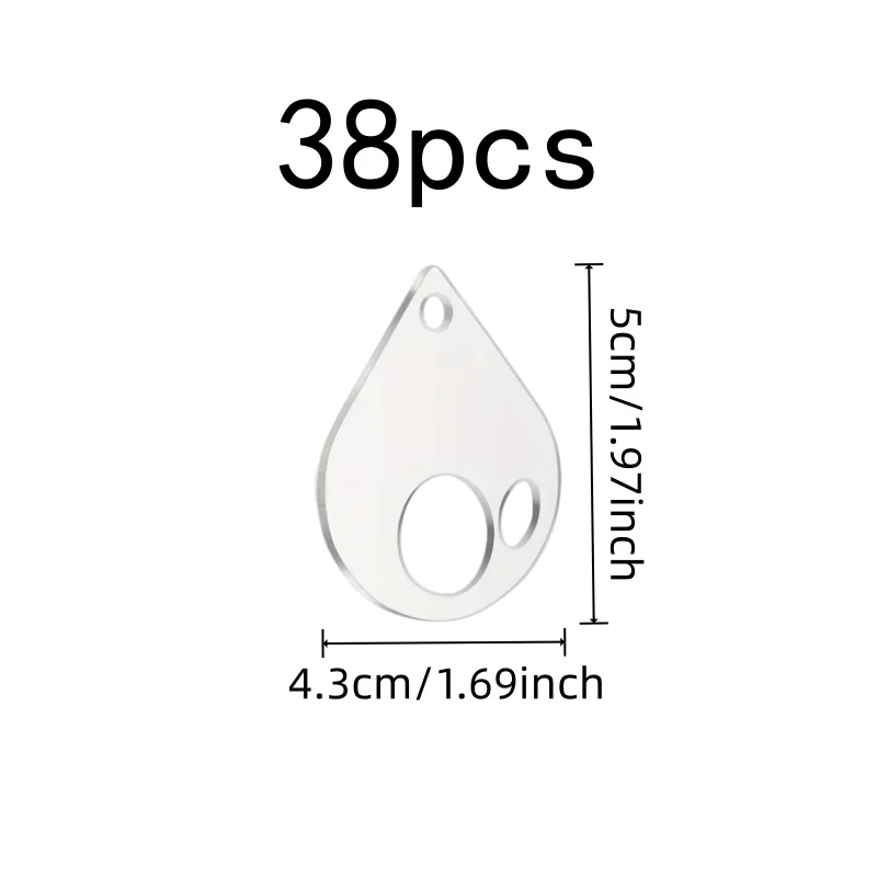 Easy Thread Winding Floss Winding Cards, 38 pcs, Floss Classification, Compact Space Saving for Cross Stitch Organizing
