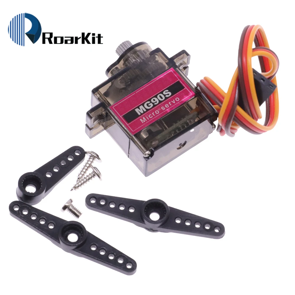 MG90S Servo 1/2/4/10/20/50 Pcs Semi-metal SG90 Upgraded Version For Helicopter Plane Boat Car MG90 9G Trex 450 RC Robot