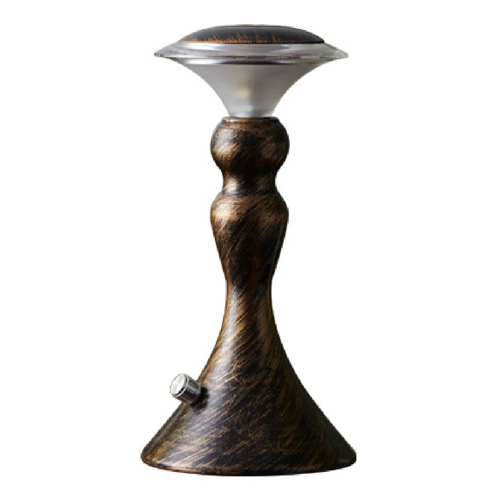 

European Style Bar Table Lamp Touch Control Rechargeable Retro Desk Lamp 3 Color Lights Wireless Lighting Bedside Ambient Light