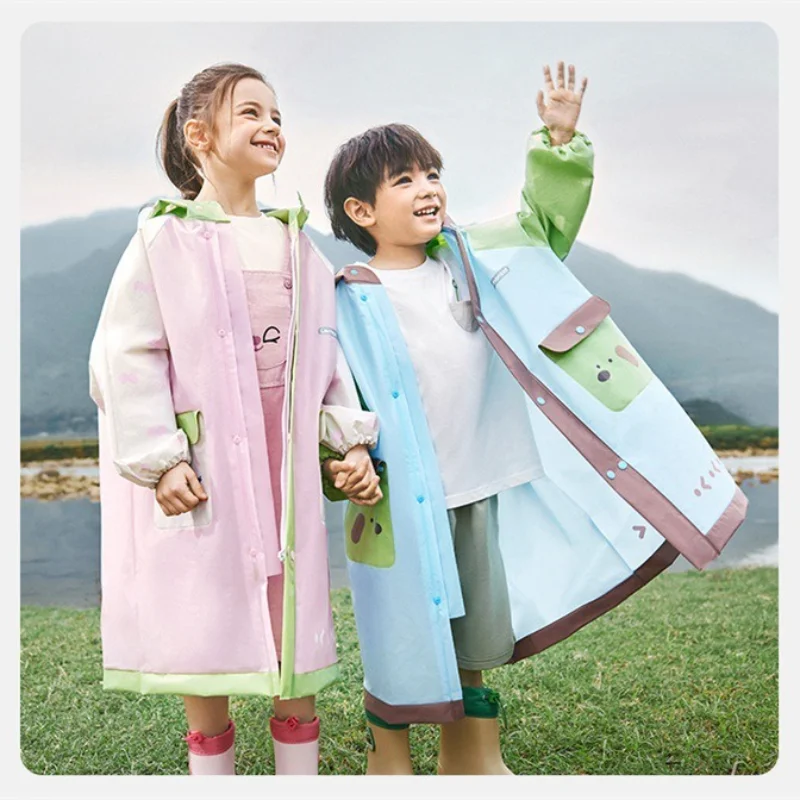 Kids Outdoor Backpack - 배낭 공간이있는 어린이 비옷 소년과 소녀