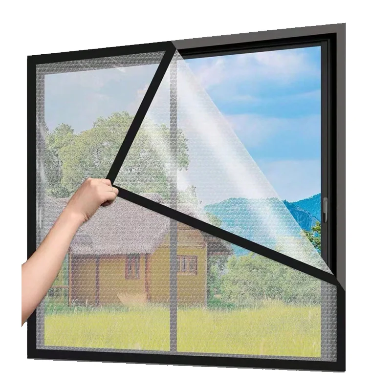 Winter window windproof sealing window anti freezing moisture-proof thickening double-layer windproof cold insulation curtain