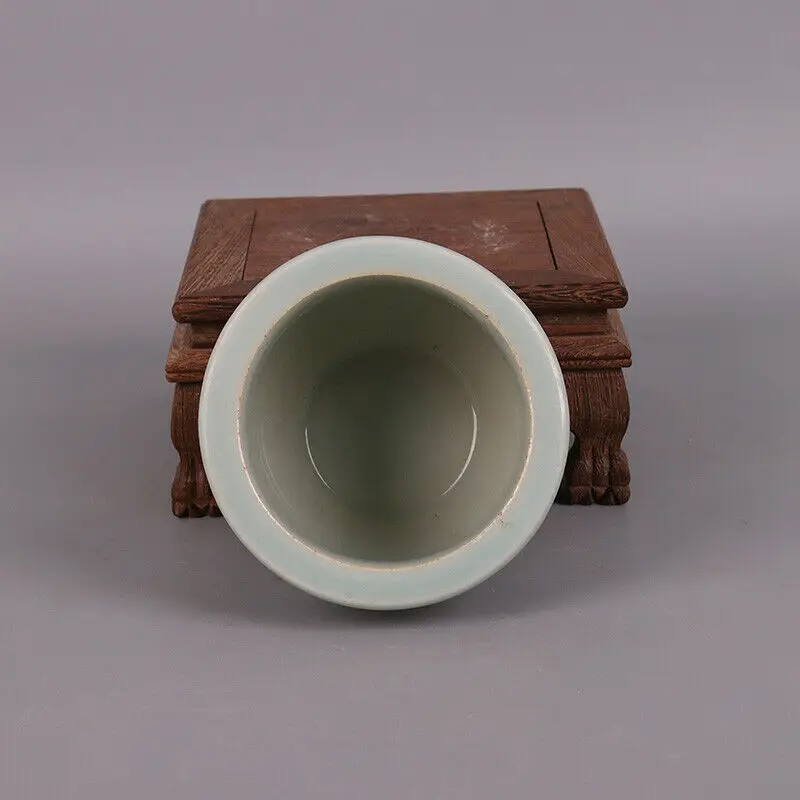 Imagem -05 - Panela de Cerâmica Tradicional Chinesa para Plantas Feita à Mão Azul e Branco Caráter xi Pequeno Cilindro Vaso de Plantas