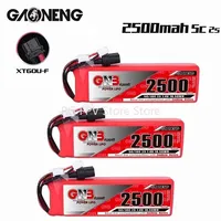 GAONENG GNB 2S 7.4V 2500MAH MAX 5C/10C Lipo Battery For Frsky Taranis X9D Plus Transmitter Remote Controller 7.4V Battery 1/3PCS