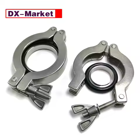 304 Stainless Steel Vacuum KF Clamp With Center Ring , Vacuum Flange Clamps ,L007