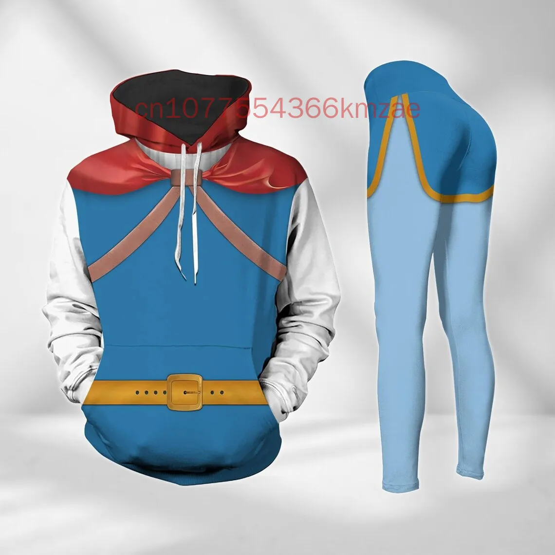 

2025 New Snow White Hoodie And Leggings Disney Women's Hoodie Yoga Pants Sweatpants Fashion Sports Suit