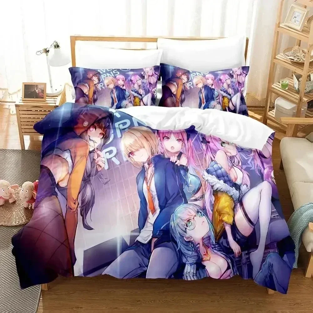 Top 3D Print Anime Heaven Burns Red Bedding Set Duvet Cover Bed Set Quilt Cover Pillowcase Comforter king Queen Size Boys Adult