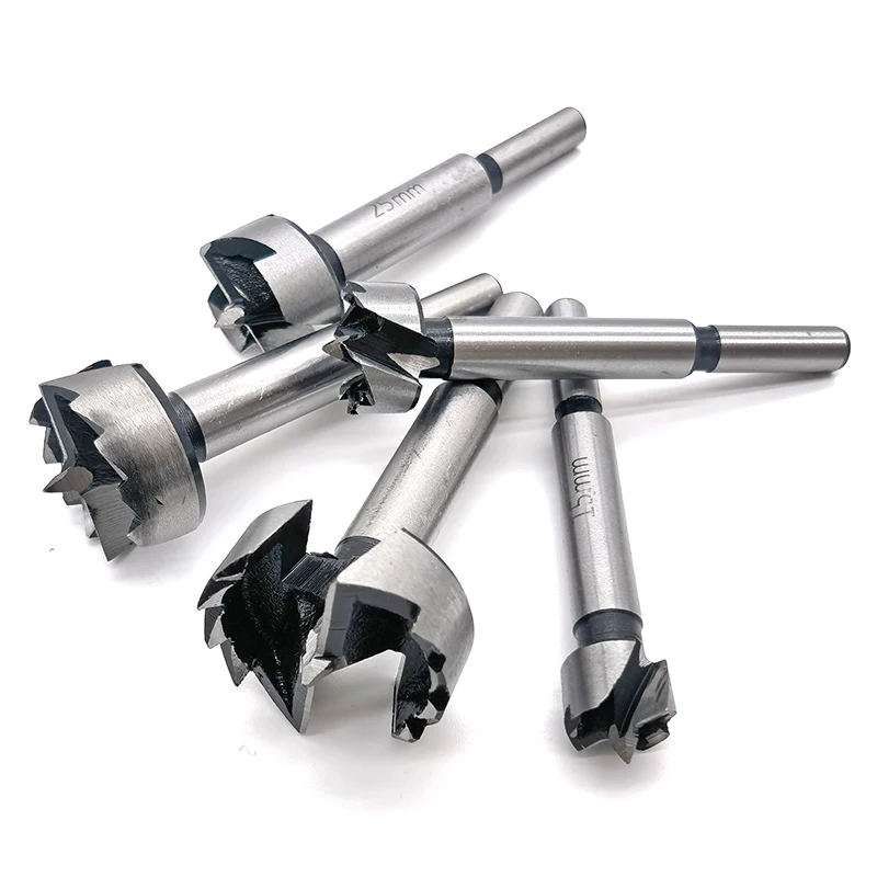 1pcs 6mm-54mm Multi-tooth Forstner Woodworking tools Hole Saw Hinge Boring drill bits Round Shank High Carbon Steel Cutter