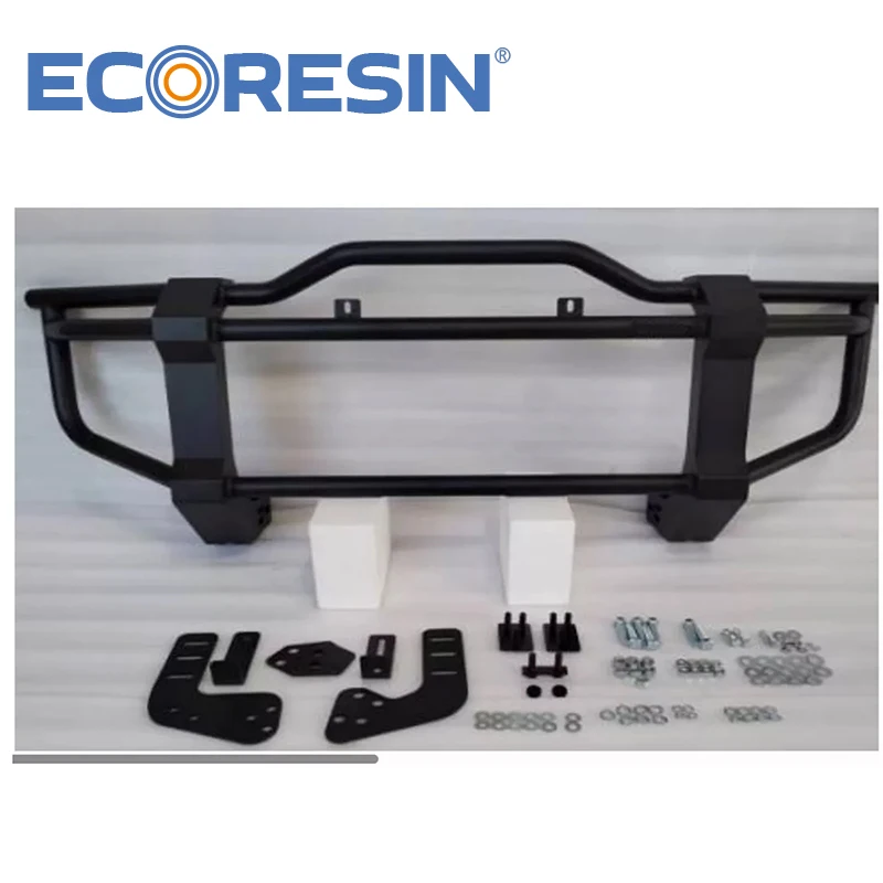 Suzuki Jimny JB64 JB74 Bull Bar Frontstoßstange und hintere Stoßstange – Offroad-Zubehör aus schwarzem Stahl im Land Rover Defender-Stil