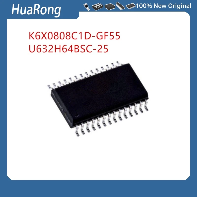 10Pcs/Lot K6X0808C1D-GF55 U632H64BSC-25 U632H64BSC25 SOP28