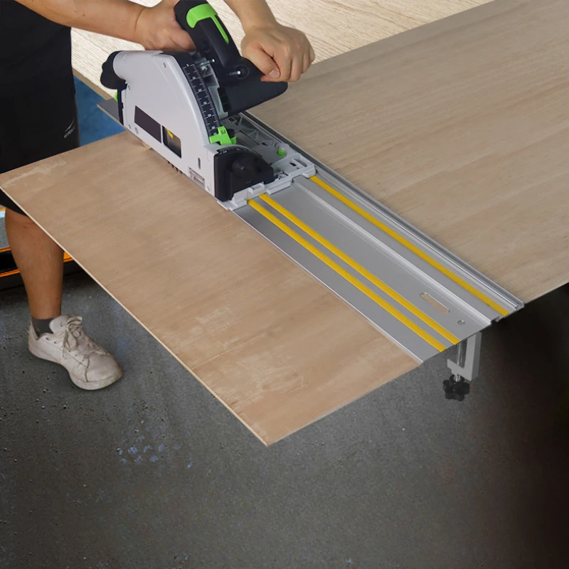 300-400mm Track Saw Track Guide Rail Aluminum Extruded Guided Rails for Circular Saw Track Straight Cut DIY Woodworking Tools