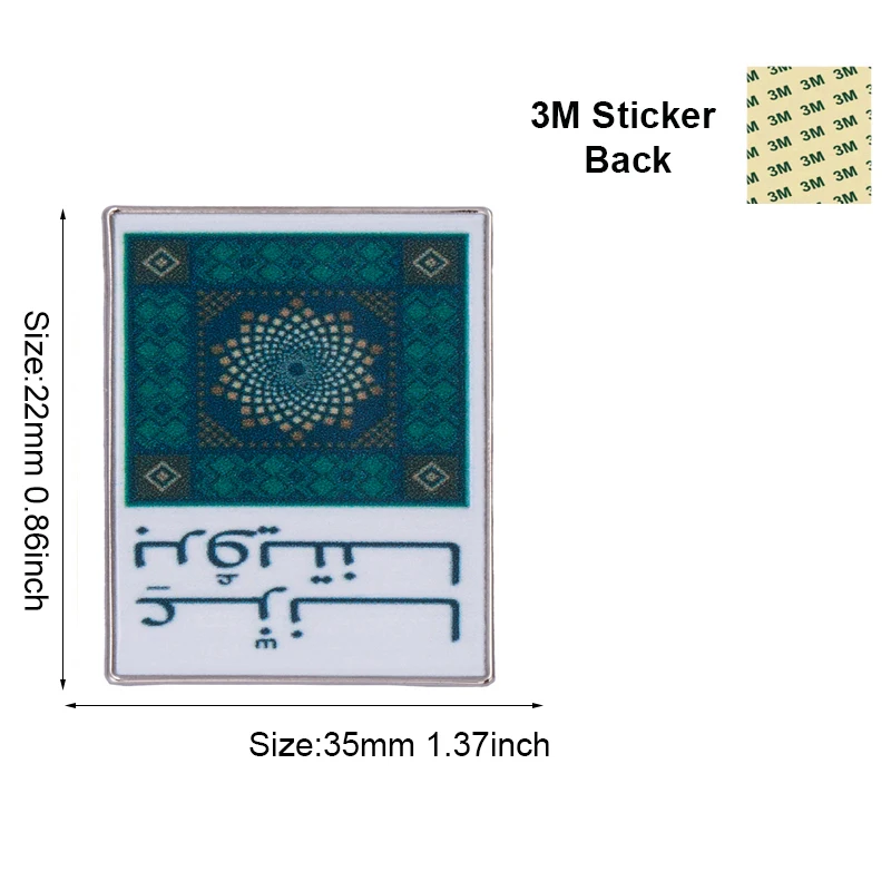 Saudi Arabia Mobile Phone 3M Sticker Badge Metal Pin Broooches Pins