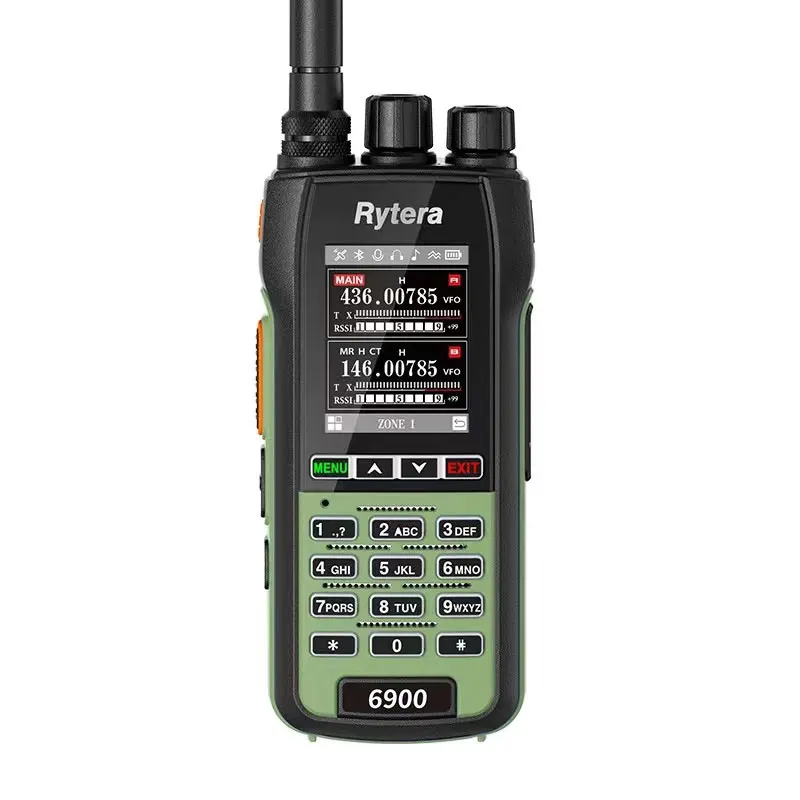 Rytera 6900 Handheld Walkie-talkie Chinese Menu 10w Handheld Bluetooth Frequency Writing Fast Frequency Test