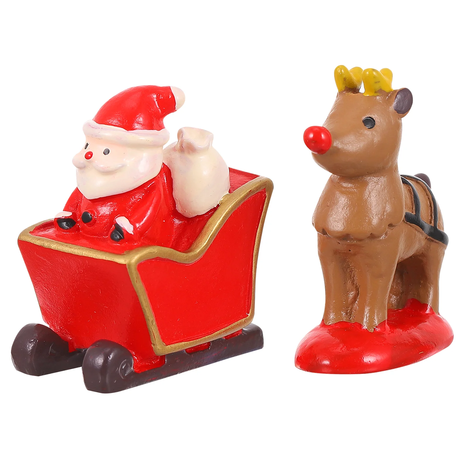 Mini Santa Claus Ornament Christmas Ornaments Xmas Party Layout Decor Deer Adornment