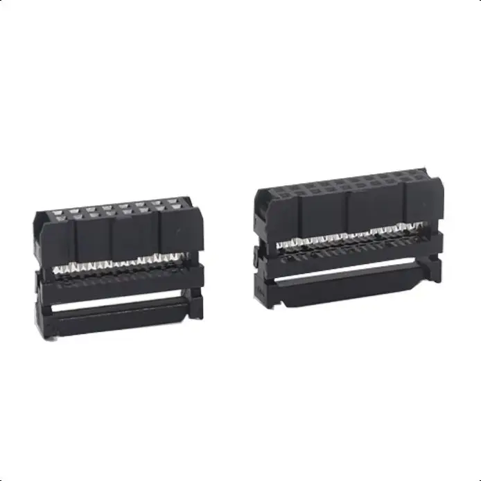 【10-5PCS】IDC Connector 2.54MM Pitch 6 PIN 8 10 12 14 16 18 20 24 26 30 34 40 50 60 64 Pin Female IDC Socket