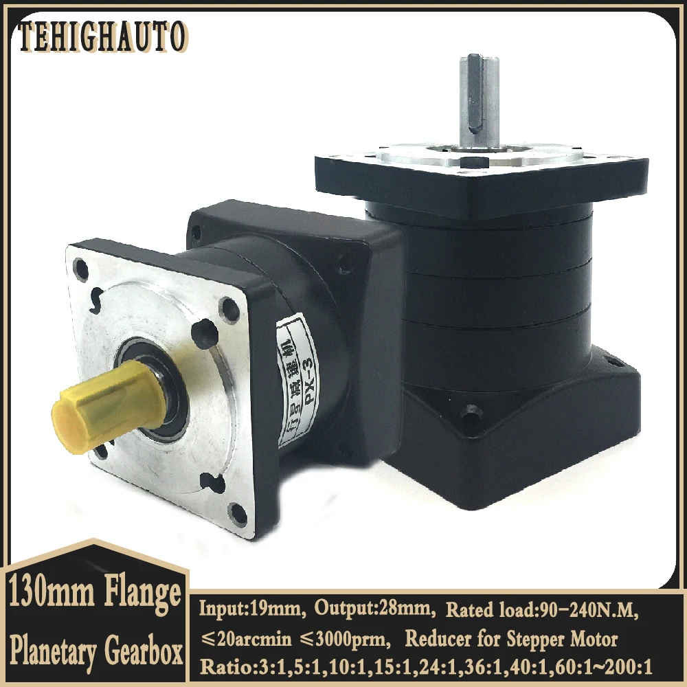 

Servo Motor Gear Planetary Gearbox Step-down 130mm Nema52 Stepper Motor Reducer Ratio 3:1,5:1,9:1-216 200Nm Motor Reduction Gear